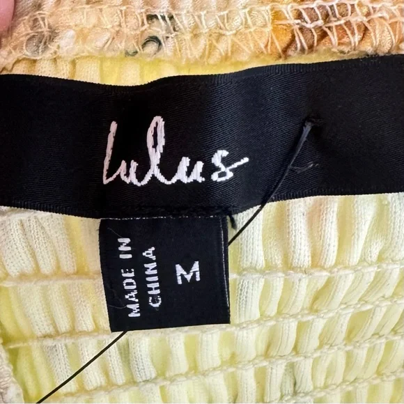 Lulus Yellow Floral Tiered Maxi Dress M Cottagecore Sweetheart Chiffon NWT - Picture 5 of 11